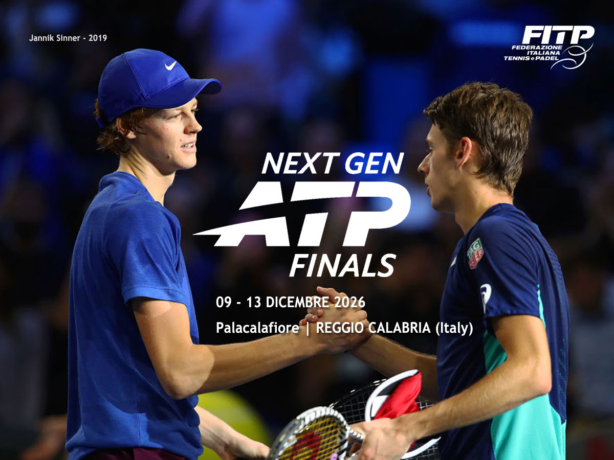 Immagine relativa alla notizia Le Next Gen ATP Finals: il grande Tennis a Reggio Calabria dal 9 al 13 dicembre 2026