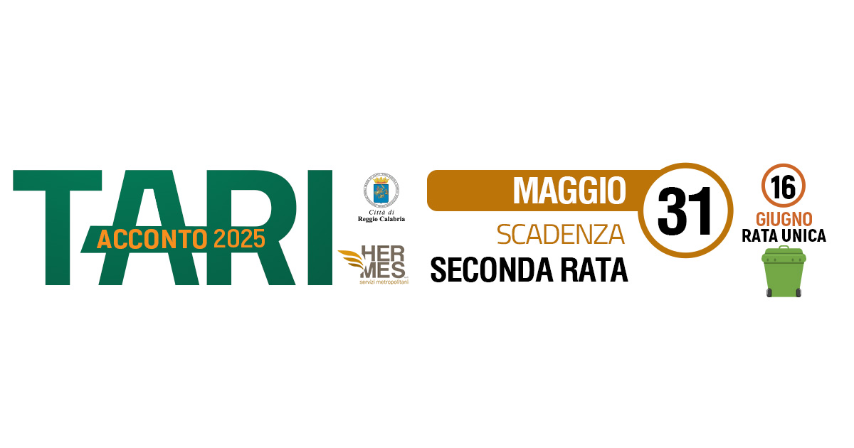 Immagine relativa alla notizia TARI acconto 2025 - Scadenza seconda rata