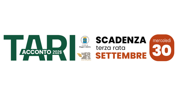 Hermes Servizi Metropolitani - Terza rata TARI acconto 2026