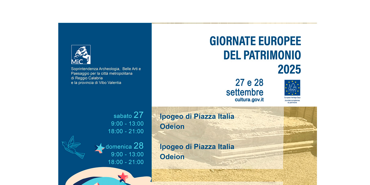 Immagine relativa alla notizia Giornate Europee del Patrimonio 2025: il Comune aderisce aprendo due siti archeologici
