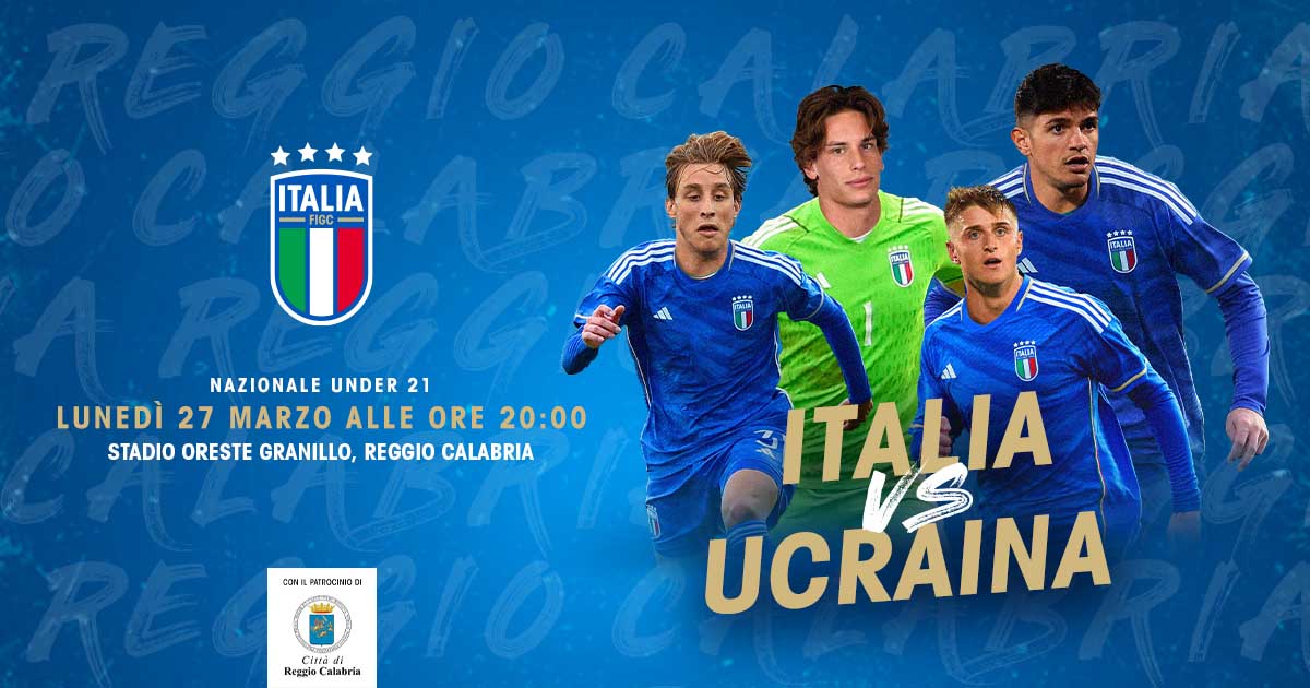 Immagine relativa alla notizia Lunedì 27 marzo, la Nazionale Under 21 arriva a Reggio Calabria. 