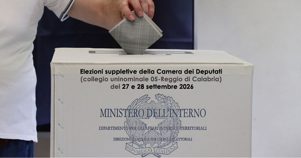 Immagine relativa alla notizia Elezioni suppletive 2026 - Avvisi su voto domiciliare, disponibilità scrutatori e presidenti di seggio, orario apertura ufficio elettorale