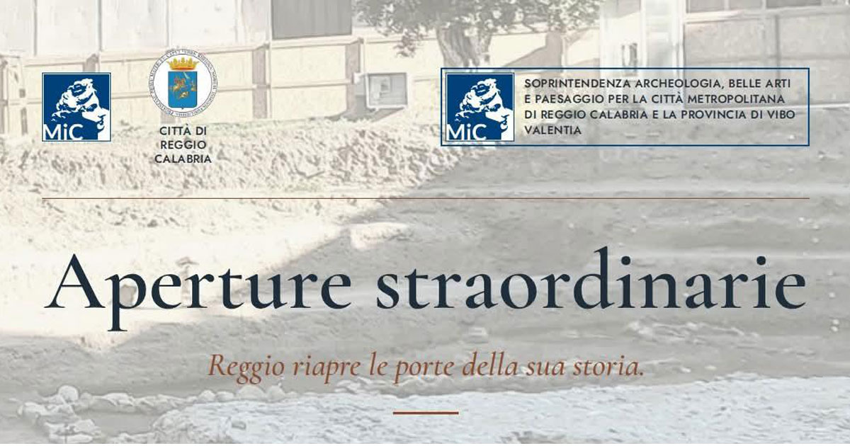 Immagine relativa alla notizia Reggio Calabria riapre le porte della sua storia: il 31 ottobre e l'1 novembre visite gratuite ai siti archeologici